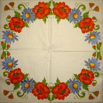056 Daffodils - 3-ply (weiß/blau) - Ihr
